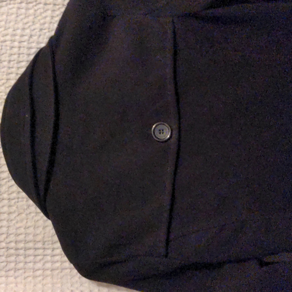 JOUJOU Women's Double Breasted Black Coat Sale - Picture 4 of 8